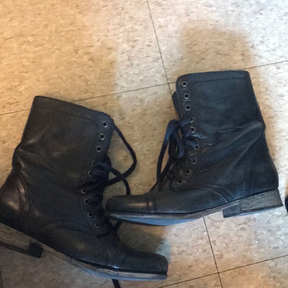 Leather boots